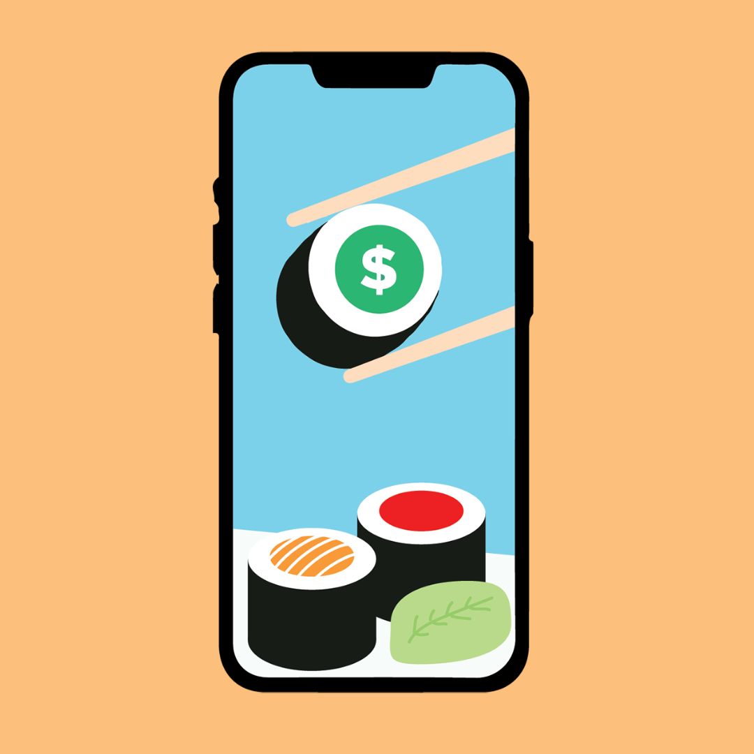 order in sushi maki app and earn points