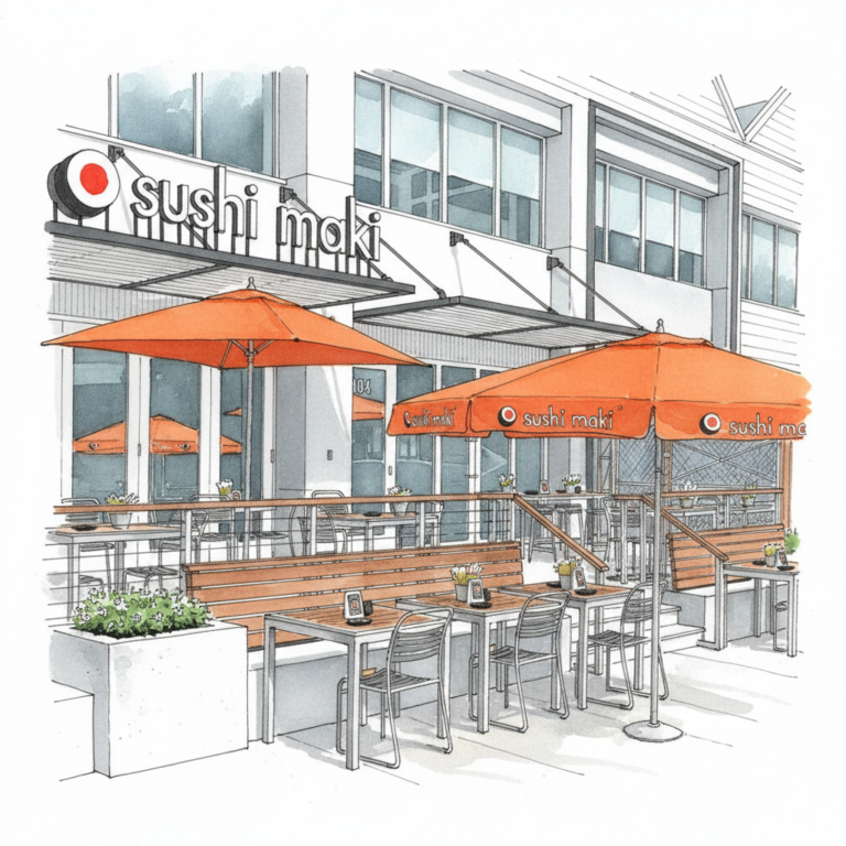 sushi maki coconut grove sketched photo