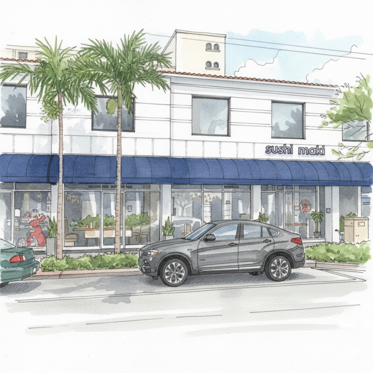 sushi maki coral gables sketched photo