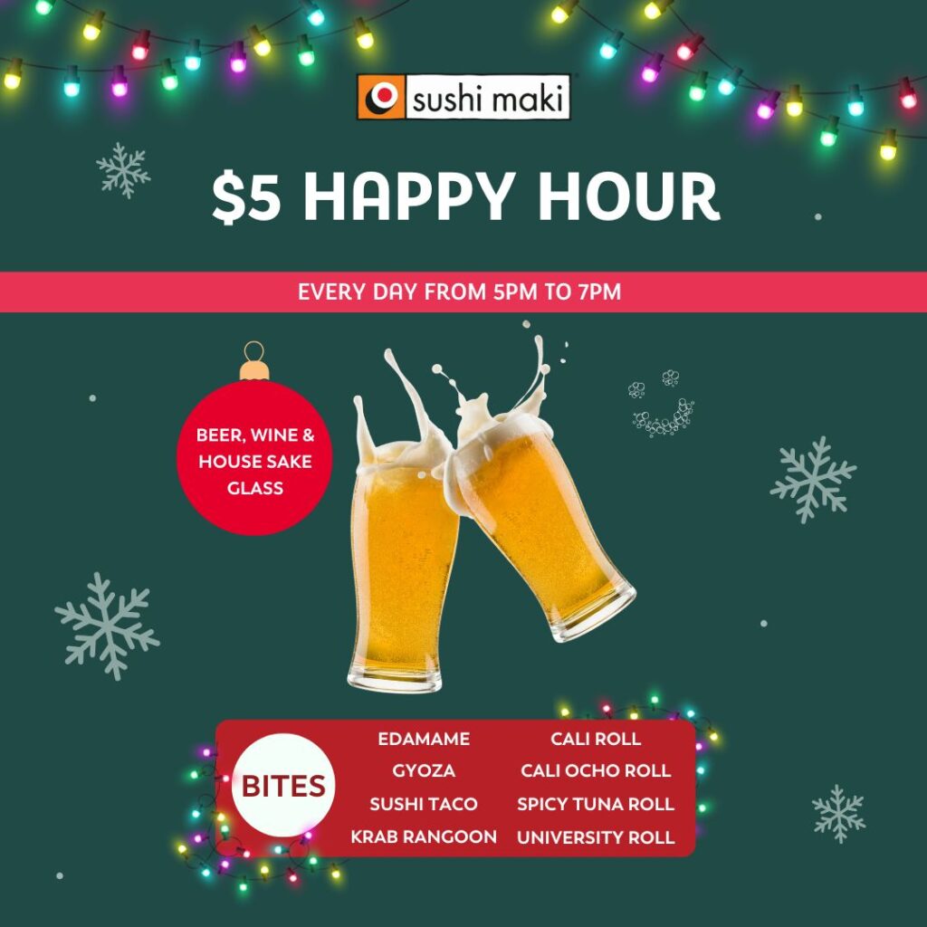 Holiday Happy hour Feed post