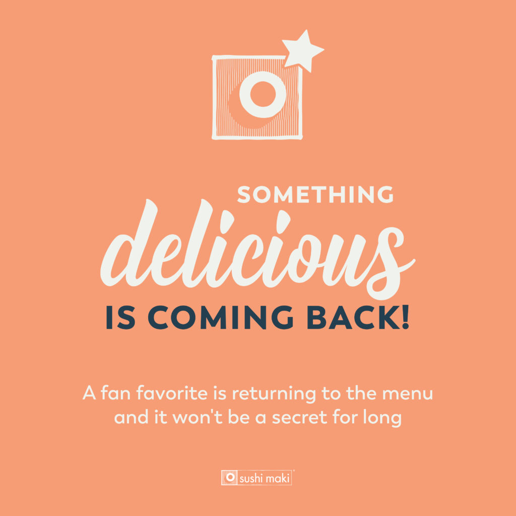 something delicious is coming