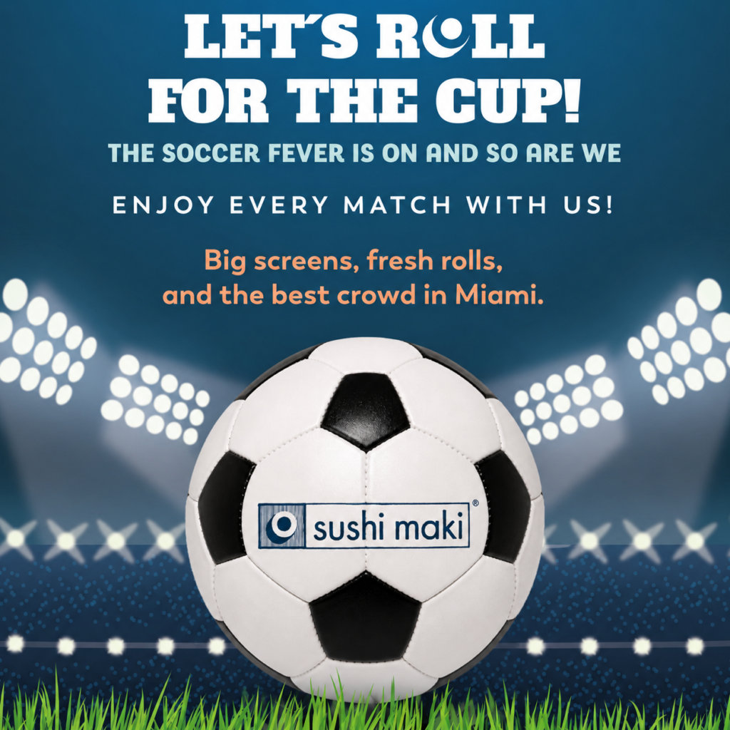 World cup games at Sushi Maki